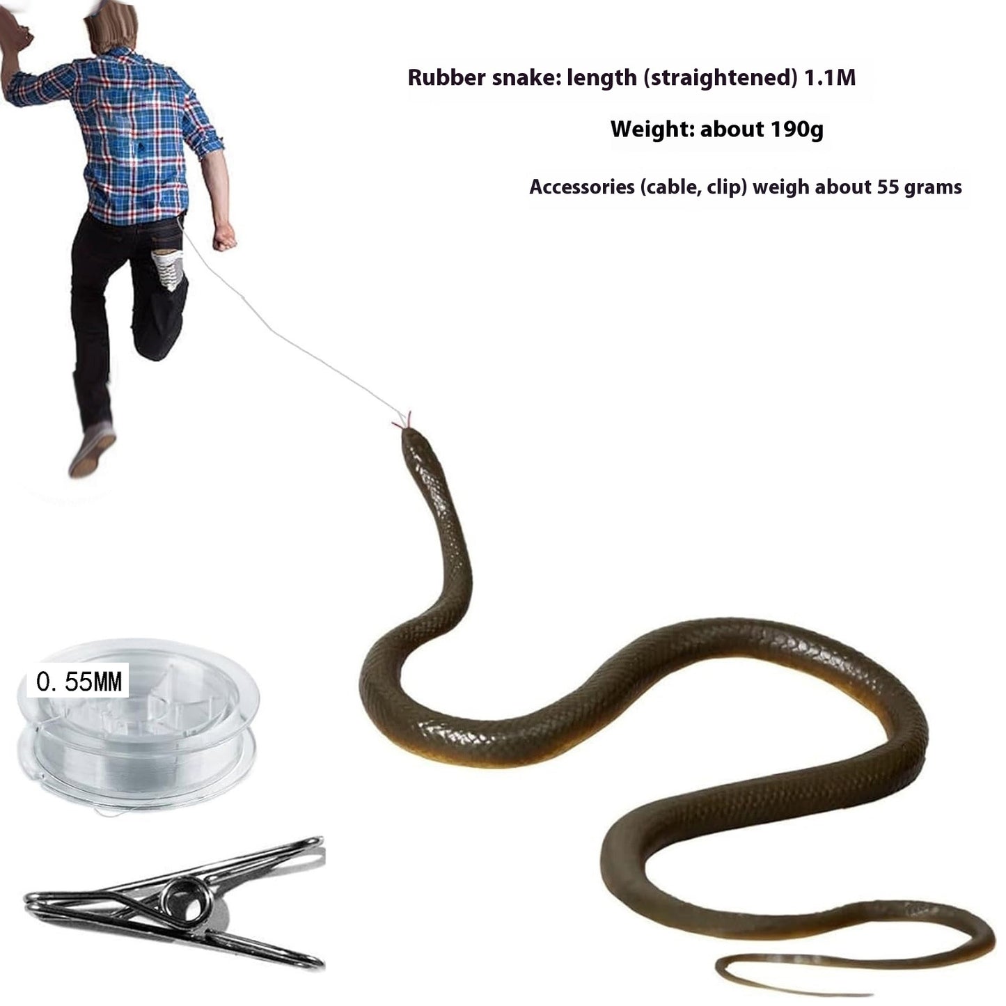 Realistic Fake Snake toy that never fails